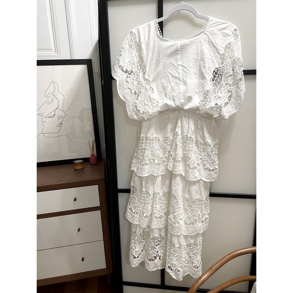 COPY - FARM Rio Embroidered Dress S - Picture 3 of 4